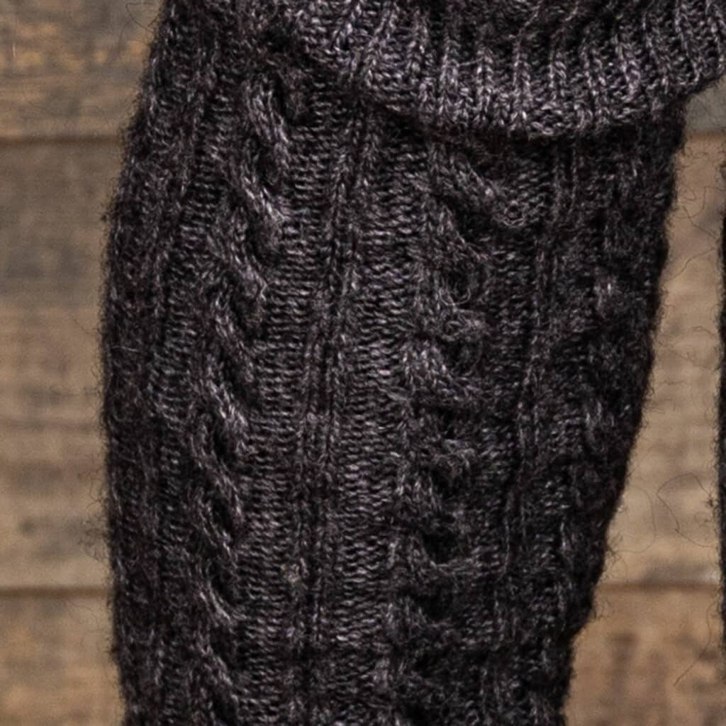 Wool Leg Warmers - Ellegantnaya Dark Grey