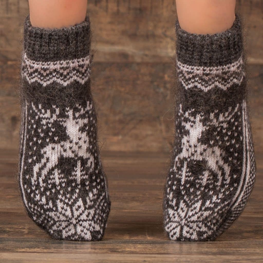 Goat Wool Sneaker Socks - Alagiera