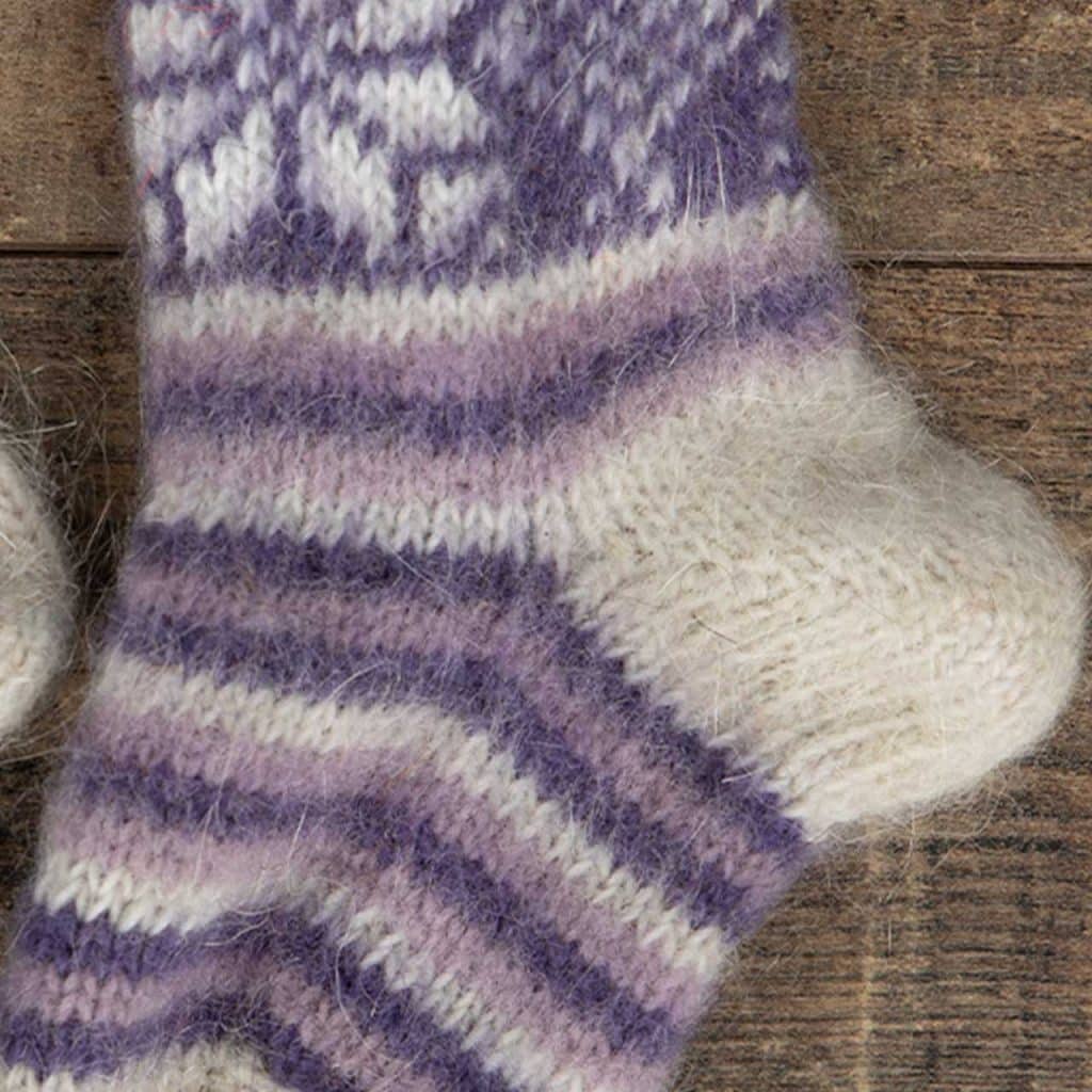 Goat wool kids socks - Avgust