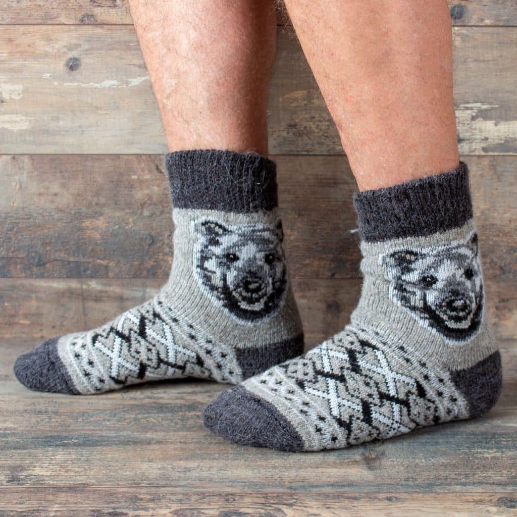 Wool Socks - Grizzly