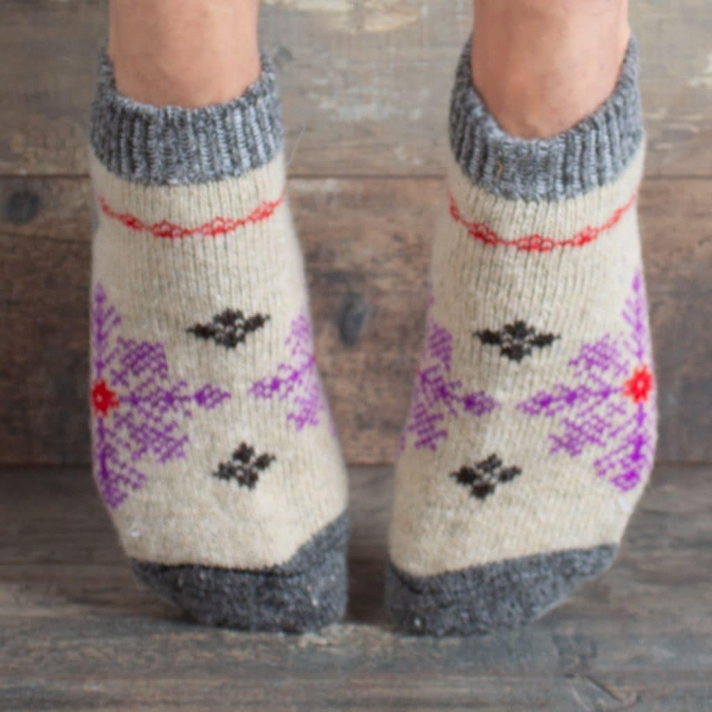 Wool sneaker socks - Klava