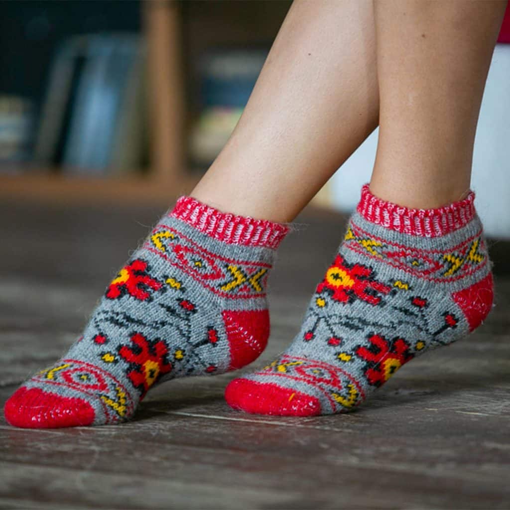 Wool Sneaker Socks - Klubnika