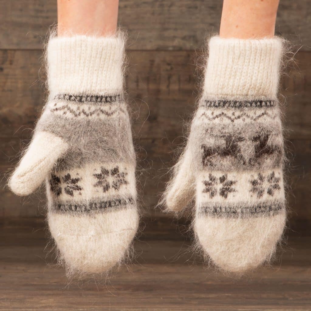 Goat Wool Mittens - Lomonosova