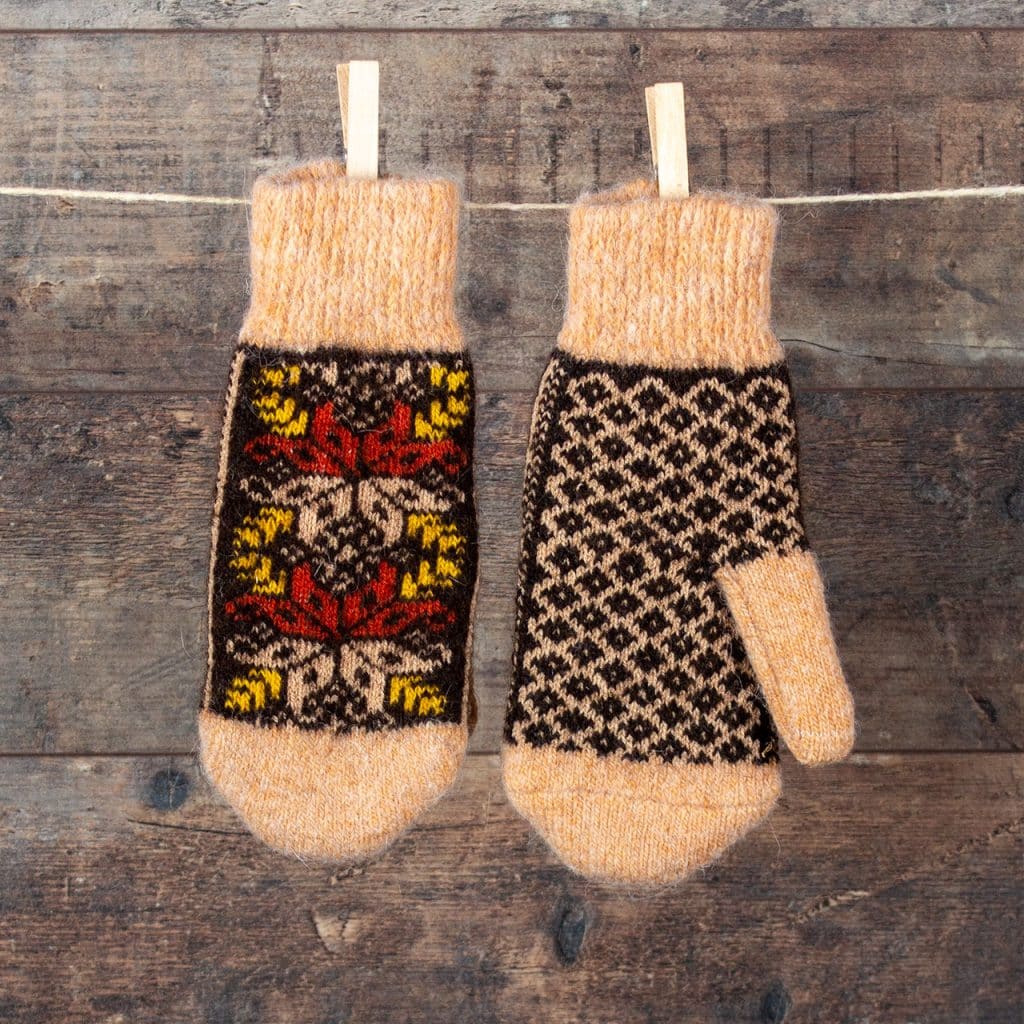 Wool Mittens - Maroma