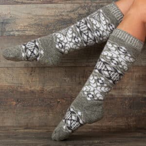 Wool Knee Socks - Narodnaya