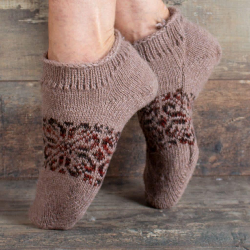 Wool Sneaker Socks - Natalia