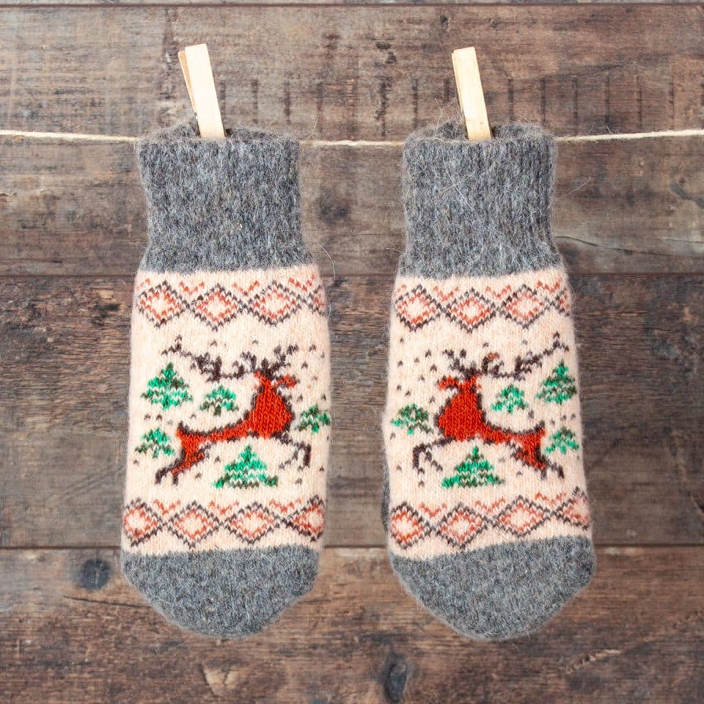 Wool Mittens - Olenia