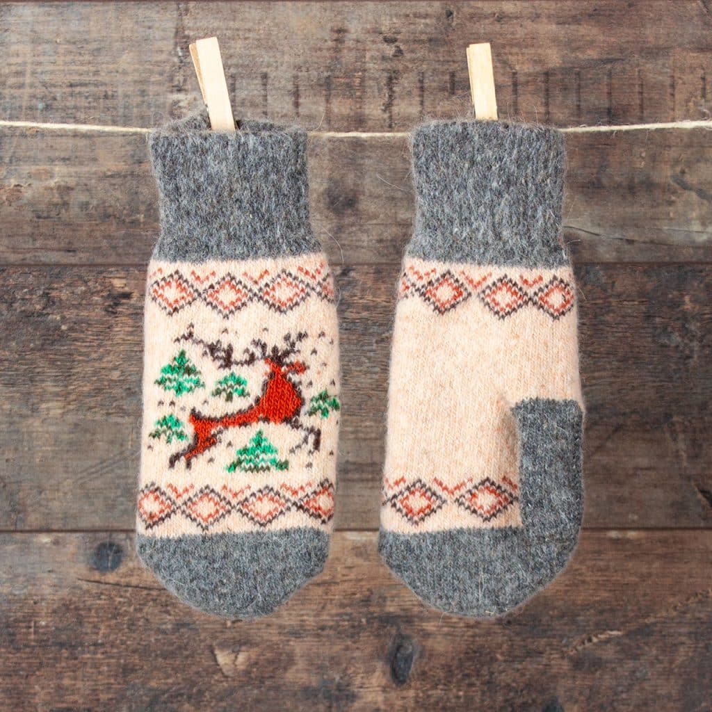 Wool Mittens - Olenia