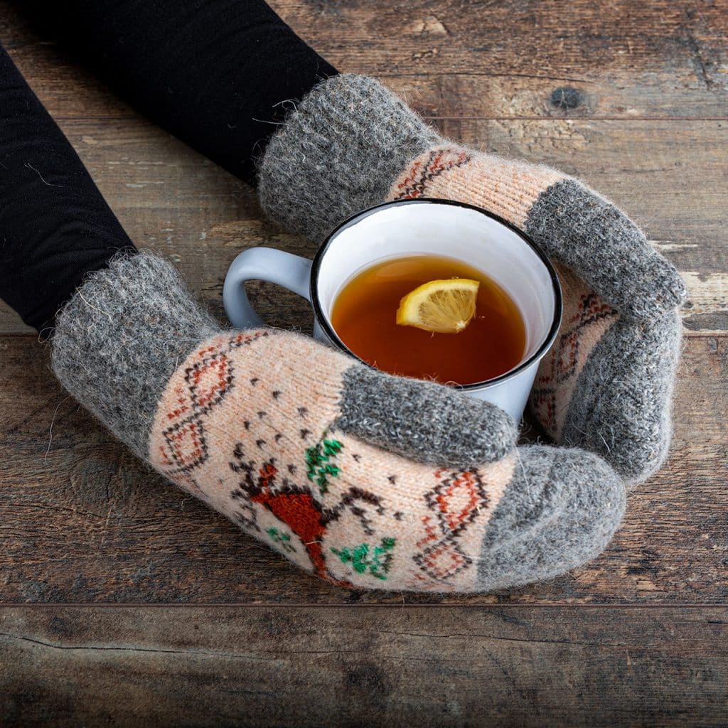 Wool Mittens - Olenia