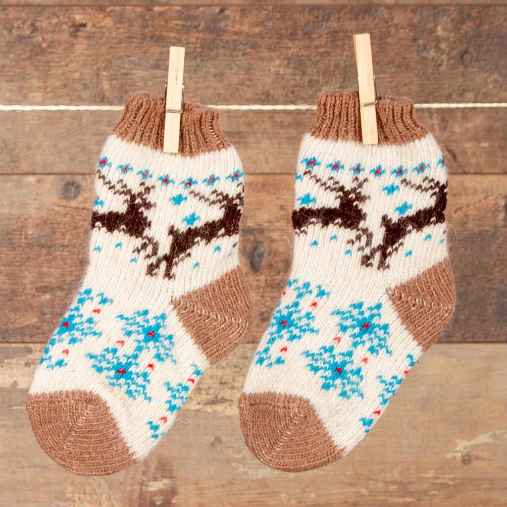 Wool Kids' Socks - Poprigushka