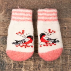 Wool Children's Mittens - Ptenchiki