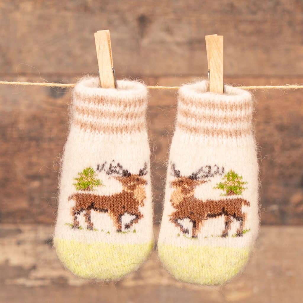 Wool Children's Mittens - Rebyenok