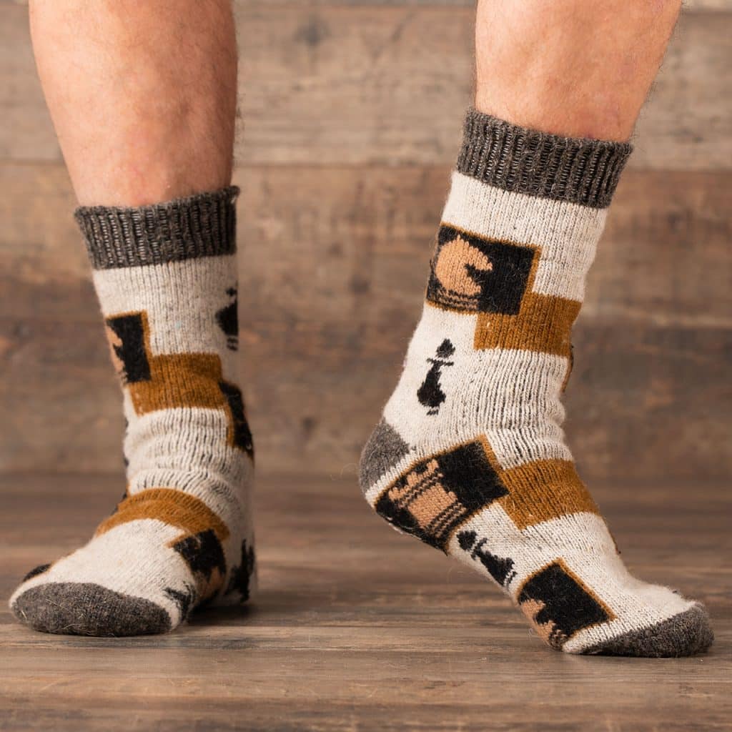 Wool Socks - Chess