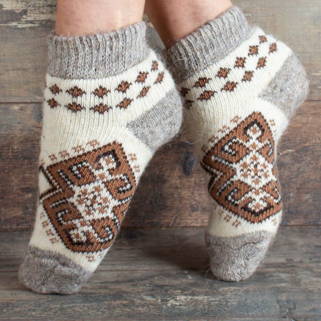 Wool Sneaker Socks - Sebiryanochka