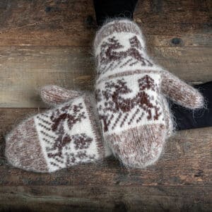 Goat Wool Mittens - Shalina