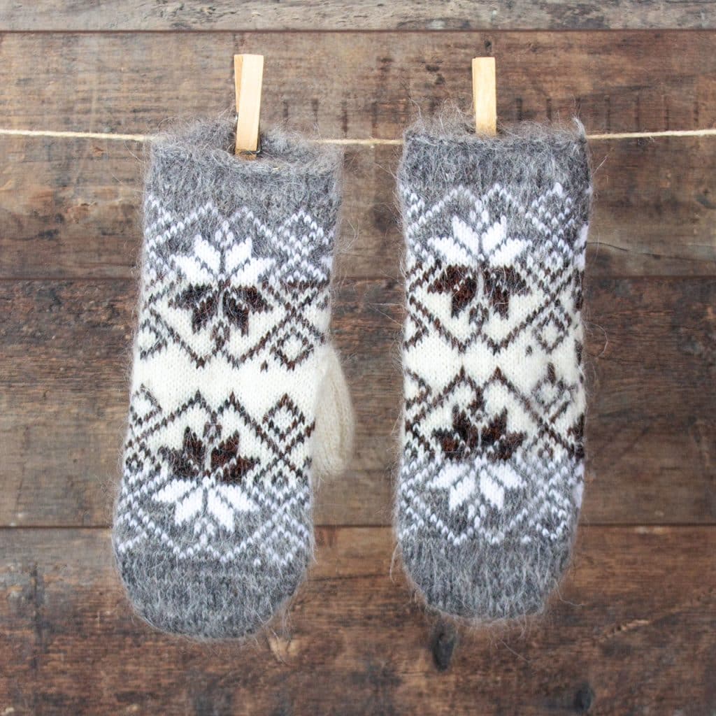 Goat Wool Mittens - Shuya