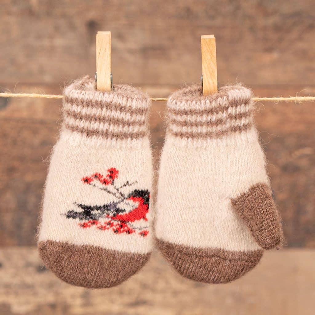 Wool Children's Mittens - Vorobeyka