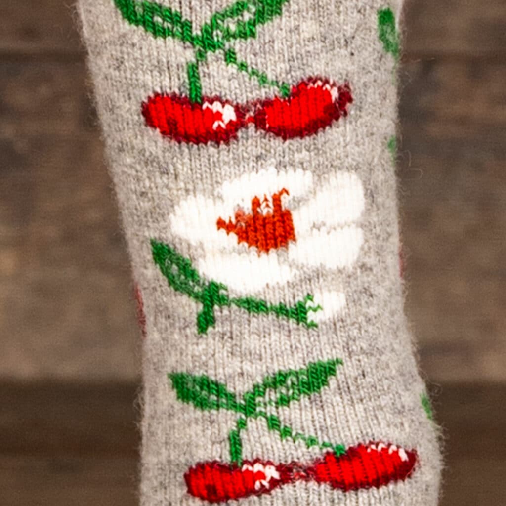 Wool socks - Cherry