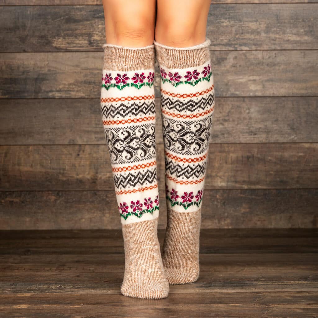 Wool knee socks - Agazinya