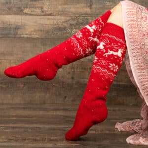 Wool knee socks - Krasneya