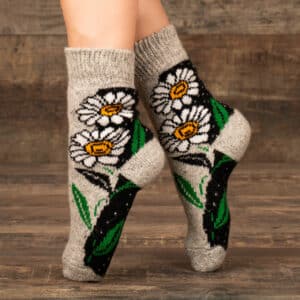 Wool socks - Romashka
